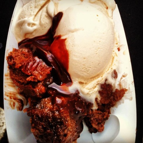 High Road Craft Bourbon Burnt Sugar Ice Cream with Chocolate Bread Pudding | HungryReadhead.com