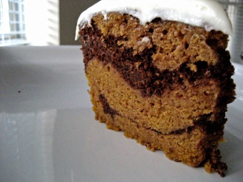 Chocolate Pumpkin Marble Cake | Adventures of a Hungry Redhead