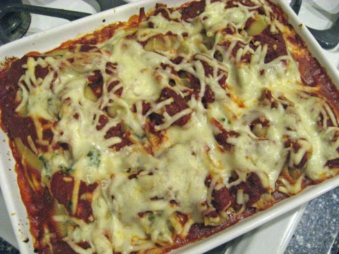 Turkey and Artichoke Stuffed Shells | Adventures of a Hungry Redhead