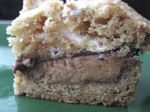 Peanut Butter Cup S'More Bars | Adventures of a Hungry Redhead