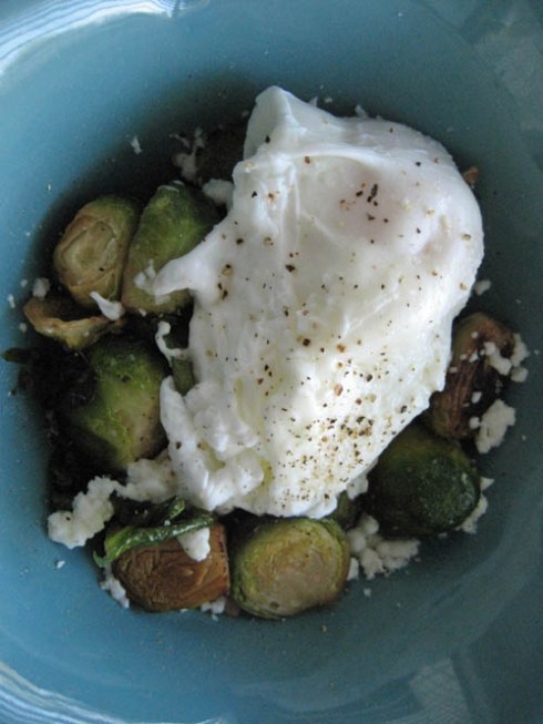 Adventures of a Hungry Redhead | Poached Eggs and Brussels Sprouts