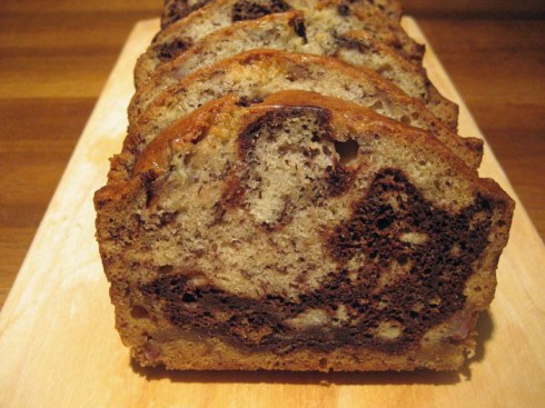 Vegan Banana Chocolate Swirl Bread | Adventures of a Hungry Redhead
